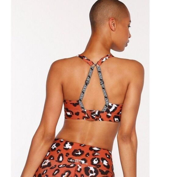 Lorna Jane Wildcat Compact Sports Bra Leopard - Picture 3 of 5